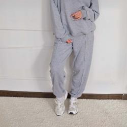 Штани джогери тринитка Oversize  "Сірий меланж" Plamka (Poland)