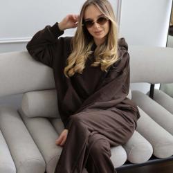 Худі тринитка Oversize  "Шоколад" Plamka (Poland)