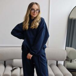 Худі тринитка Oversize  "Синій" Plamka (Poland)