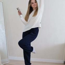 Штани джогери тринитка Oversize  "Синій" Plamka (Poland)