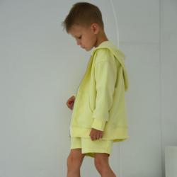 Худі тринитка Oversize на змійці "Жовтий" Plamka (Poland)