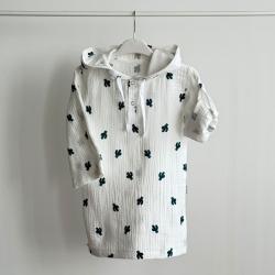 Туніка муслінова з капюшоном  "Кактуси на білому" Plamka (Poland)