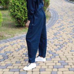 Штани-банани тринитка Oversize  "Темно-синій" Plamka (Poland)