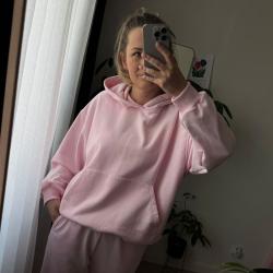 Худі тринитка Oversize  "Рожевий" Plamka (Poland)