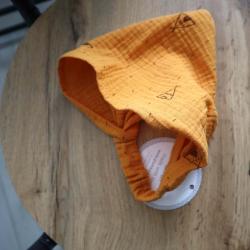 Косинка-бандана муслінова  Plamka,  вігвам гірчиця