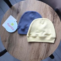 Набір 2в1 шапочок "Summer" жовта + сіра Plamka (Poland)