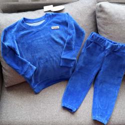 Спортивний костюм велюровий без капюшону  "Синій" Plamka (Poland), , л00002030, Plamka (Poland), Одяг для дітей