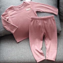 Легкий костюм з тканини Мустанг  "Пудра"  штани на резинці  Plamka (Poland)