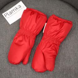 Зимові теплі термо рукавиці "Plamka" (Poland) червоні, , л00002329, Plamka (Poland), Тапочки/пінетки/рукавички