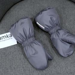 Зимові теплі термо рукавиці "Plamka" (Poland) графіт, , л00002332, Plamka (Poland), Тапочки/пінетки/рукавички
