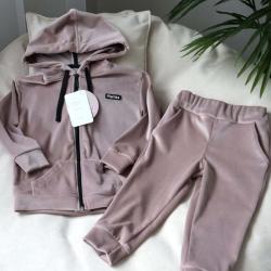 Спортивний костюм велюровий на замку  "Капучино" Plamka (Poland)