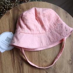 Муслінова дитяча панама  "Пудра" зірочки Plamka