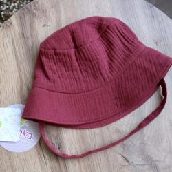 Муслінова дитяча панама  "Теракот" Plamka