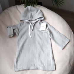 Туніка муслінова з капюшоном  "Туман" Plamka (Poland)