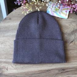 Шапочка в'язана демі  Classic One Size "Plamka" капучіно (Poland)