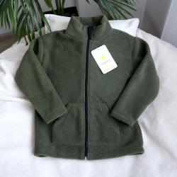 Флісова кофта з воротніком стійкою "Хакі"  Plamka (Poland), , 00003054, Plamka (Poland), Світшоти, лонгсліви, реглани