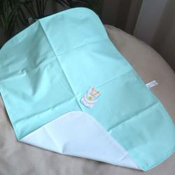 Непромокаюча пеленка з натуральної бавовни "Бірюзова"  60*80 Plamka (Poland)
