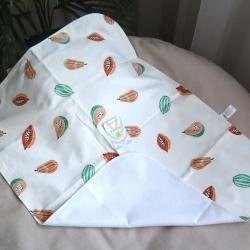 Непромокаюча пеленка з натуральної бавовни 60*80 "Екзотик" Plamka (Poland)