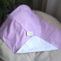 Непромокаюча пеленка з натуральної бавовни "Бузкова"  60*80 Plamka (Poland)