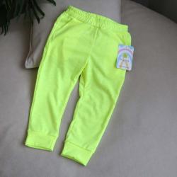Штани з натурального фламлі куліру "Лимонні"  Plamka (Poland)