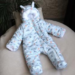 Зимовий комбінезон  "SWEET HEART" форест, 3,6,9,12м, от 0 до -30 Plamka (Poland)