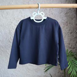 Лонгслів Oversize  "Темно-синій" Plamka (Poland)