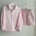 Набір сорочка та шорти мусліновий  "Рожева смужка" Plamka (Poland)
