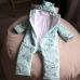 Демісезонний комбінезон "Bunny" зайчики на салатовому 12,18,24м, від -5 до 15 Plamka (Poland)